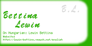 bettina lewin business card